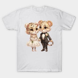 Cheetah Couple Gets Married T-Shirt